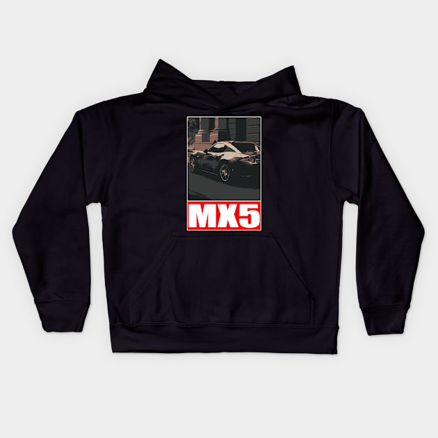 Mx5 Kids Hoodie by 5thmonkey